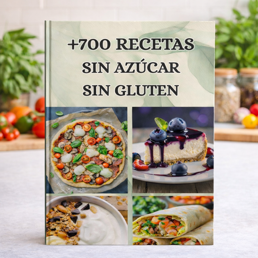 +700 recetas sin gluten y sin azúcar